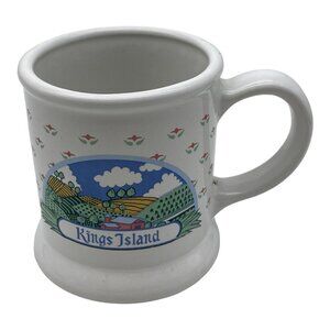 Vintage Kings Island Farm Barn Coffee Mug Original Price tag on bottom